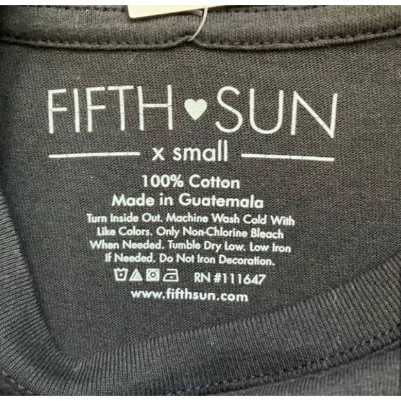 New Fifth Sun Oh My Gourd I Love Fall Gray White Tee XS - Picture 3 of 3